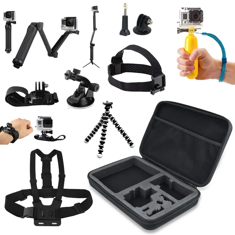 Kit Aventura Mymax Acessórios Gopro Com 9 Peças