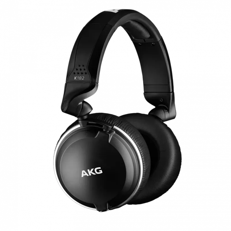 Headphone AKG Professional Over-ear K182, 50mm, 3M, Cabo Removível, 32 ohms, Preto