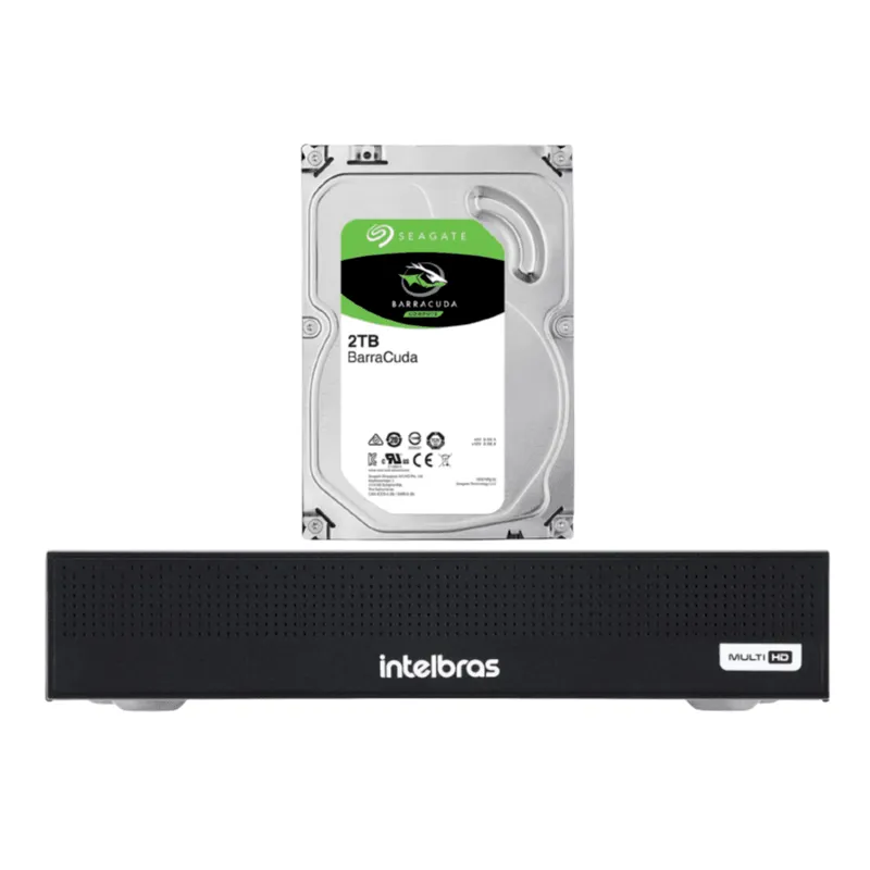 Kit Gravador Dvr Mhdx 3116 C 16ch Multihd Intelbras + HD 2TB