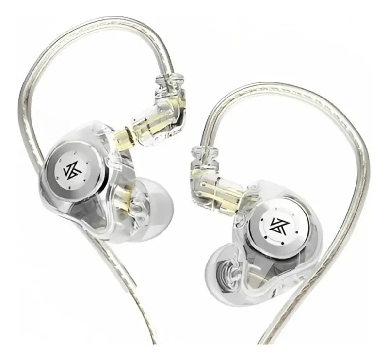 Fone De Ouvido Kz Edx Pro Sem Microfone - Cristal