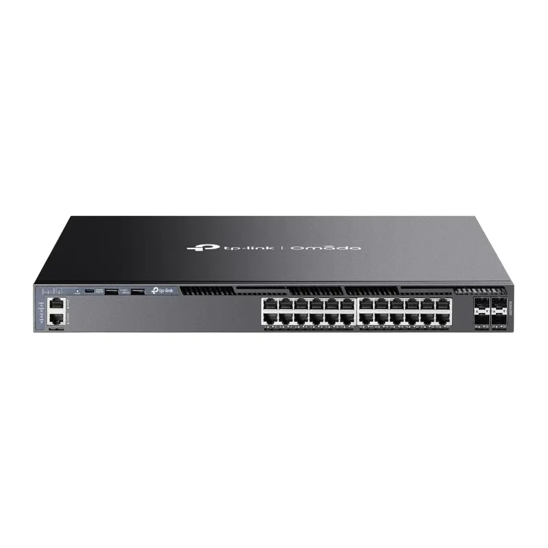 Switch Tp-link Gerenciável L3 48 Portas Gigabit Poe+ 6 Slots Sfp+ 10gbps - Tl-sg6654xhp