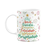 Caneca Jps Info Natal, Meus Desejos De Natal, Branca