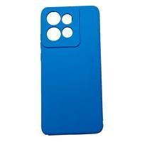 Capa Capinha Compatível Com Motorola Edge 50 Neo Xt2409 Tela 6.4 Silicone Aveludada Premium Cor:azul