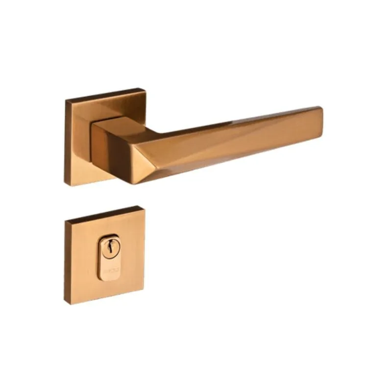 Fechadura Ascot Externa 55mm Red Gold Escovado Rq2 001-55pe Ctl-55 Rge Pado