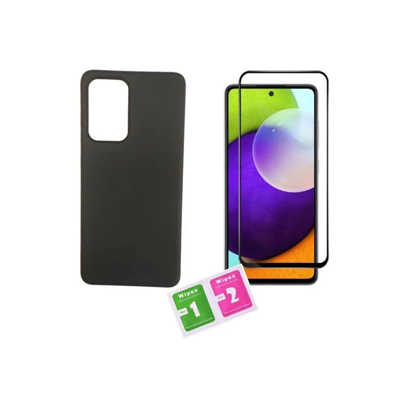 Kit Capa Case Aveludada Compatível A52s, 5G, Samsung Tela 6.5"