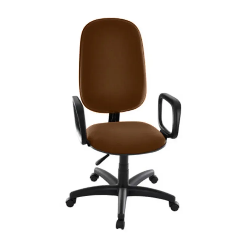 Cadeira Design Office Móveis Presidente Para Escritório Linha Calábria Marrom