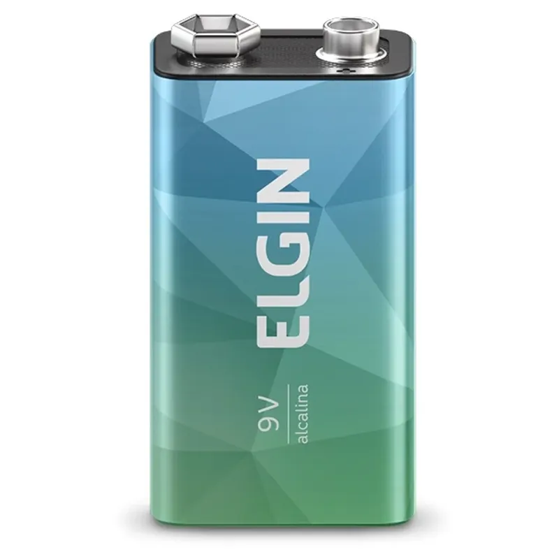 Bateria Elgin Alcalina 9v Blister 1 Unidade