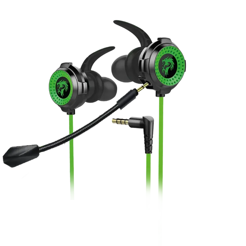 Fone de Ouvido Gamer Zahhak X, Microfone Removível, Luvas Gamer Inclusas, Cabo P3 1,2 metros, Verde, EPZHGR, ELG