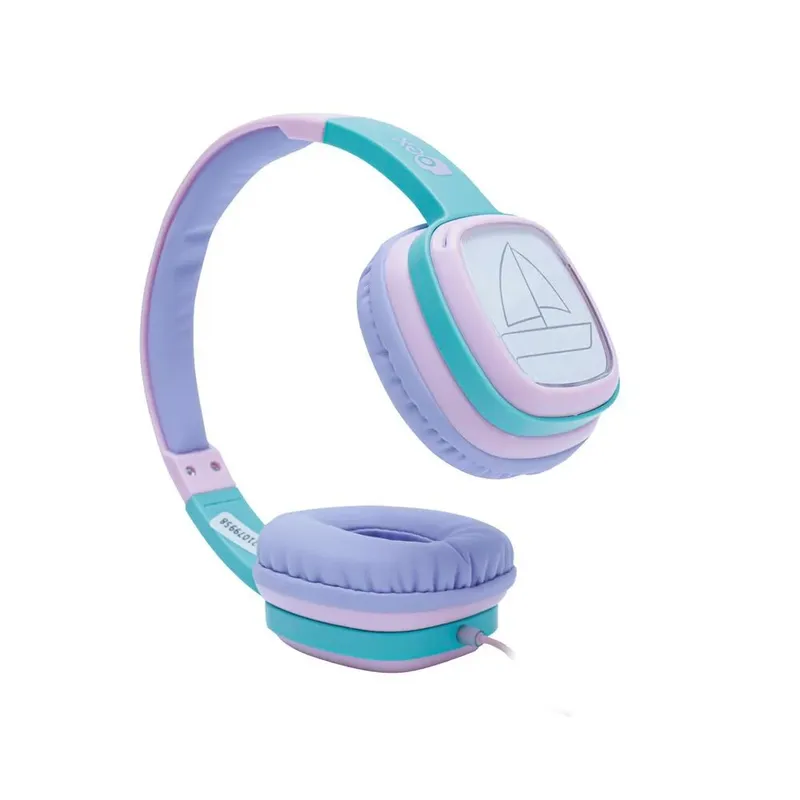 Fone De Ouvido Infantil Oex Kids Cartoon Hp302 Rosa E Lilás