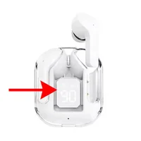 Ultrapods Earbuds Com Visor Digital No Estojo Premium