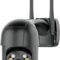 Câmera De Segurança Wi-fi Externa À Prova D'água Full Hd Gira 360 Bivolt (preta)
