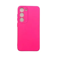 Capa Samsung S23 Silicone Aveludada Protege Ao Redor Da Câmera Colorida Case Capinha Anti Impacto S23:pink