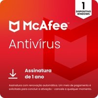 McAfee Antivírus - Proteção para 1 Dispositivo - 1 ano - Digital para download