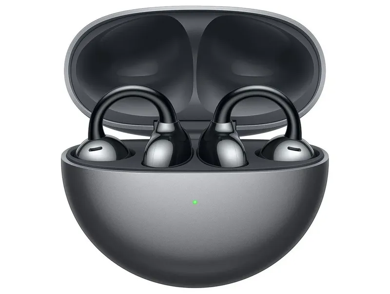 Fone De Ouvido Sem Fio, Huawei Freeclip, Design Inovador E Flexível, Leve Como Uma Pena, Fone De Condução Óssea, Preto