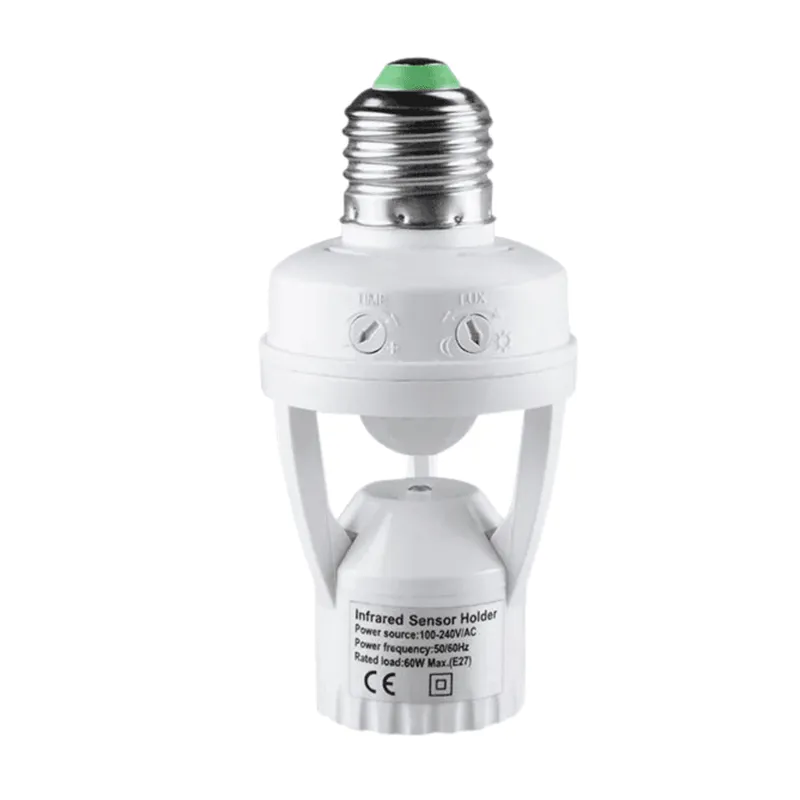 Sensor De Presença Com Fotocélula Para Lâmpada Soquete E27