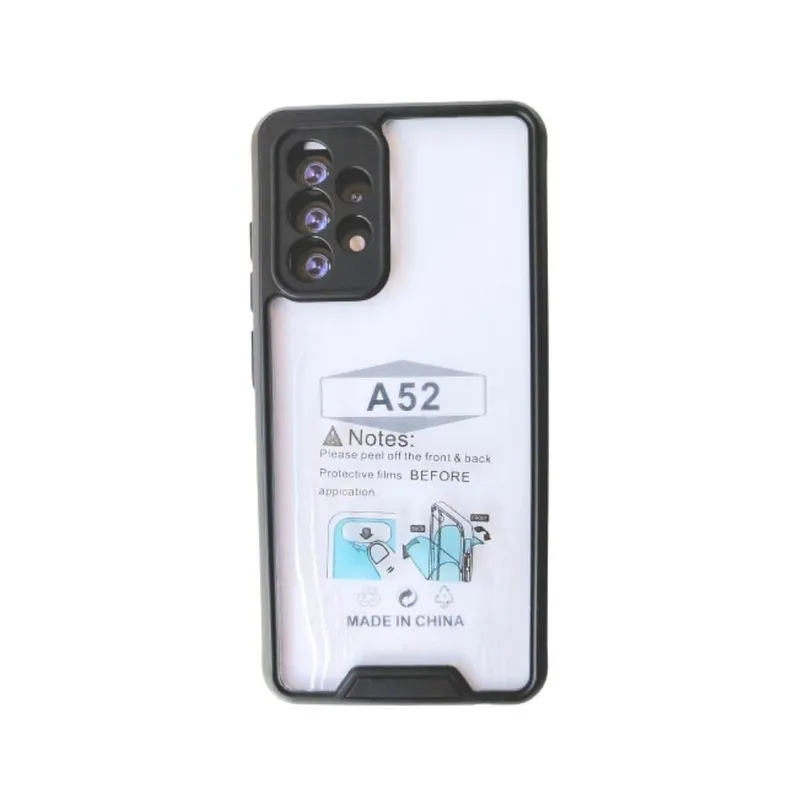 Capa Capinha Anti Choque Para A52s 5g Samsung Tela 6.5" Cor:preto Detalhe Preto