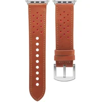 Pulseira Apple Watch Premium 38/40mm Geonav Wbl40bn - Couro Caramelo E Vermelho
