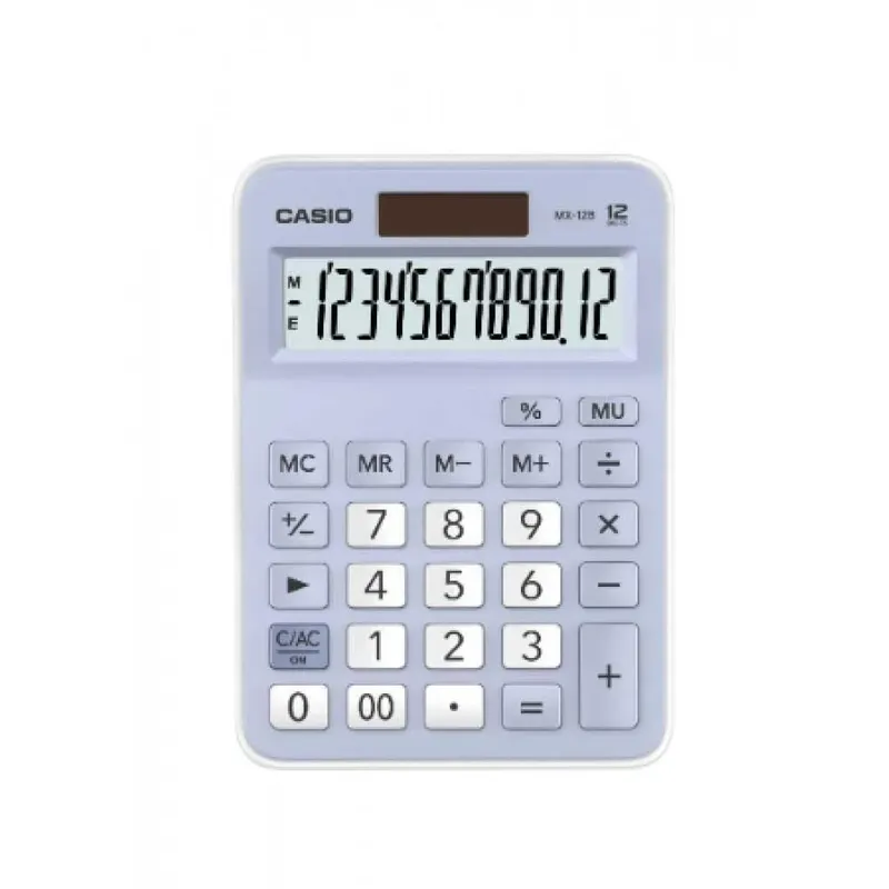 Calculadora Casio 12 Dígitos Mx-12b-lb Azul