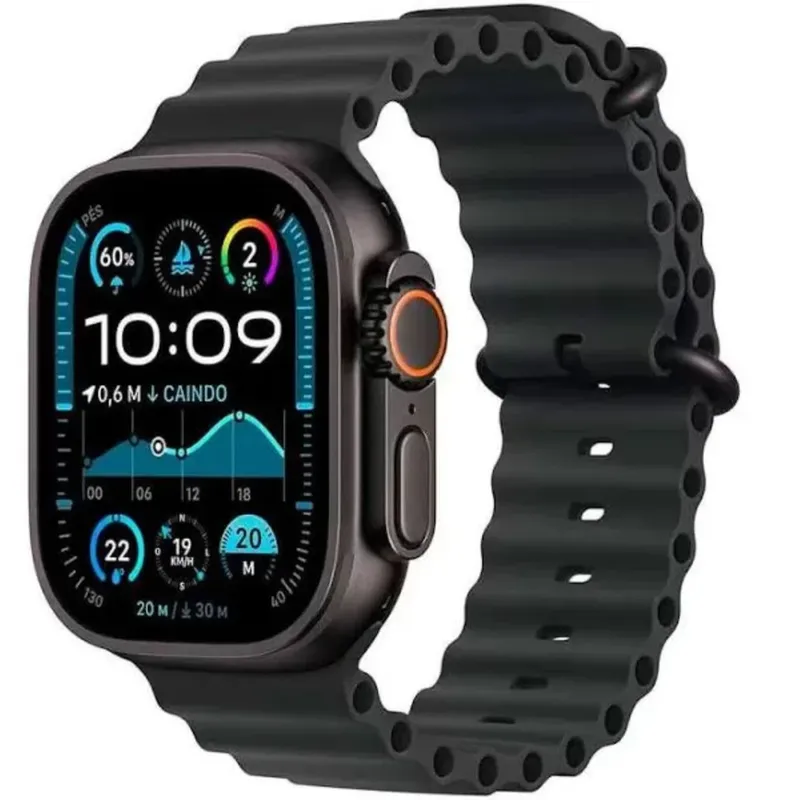 Smart Watch Ultra Relogio Inteligente U4 Ultra Microwear 49mm AmoLED Chatgpt Gps Série 10 Preto