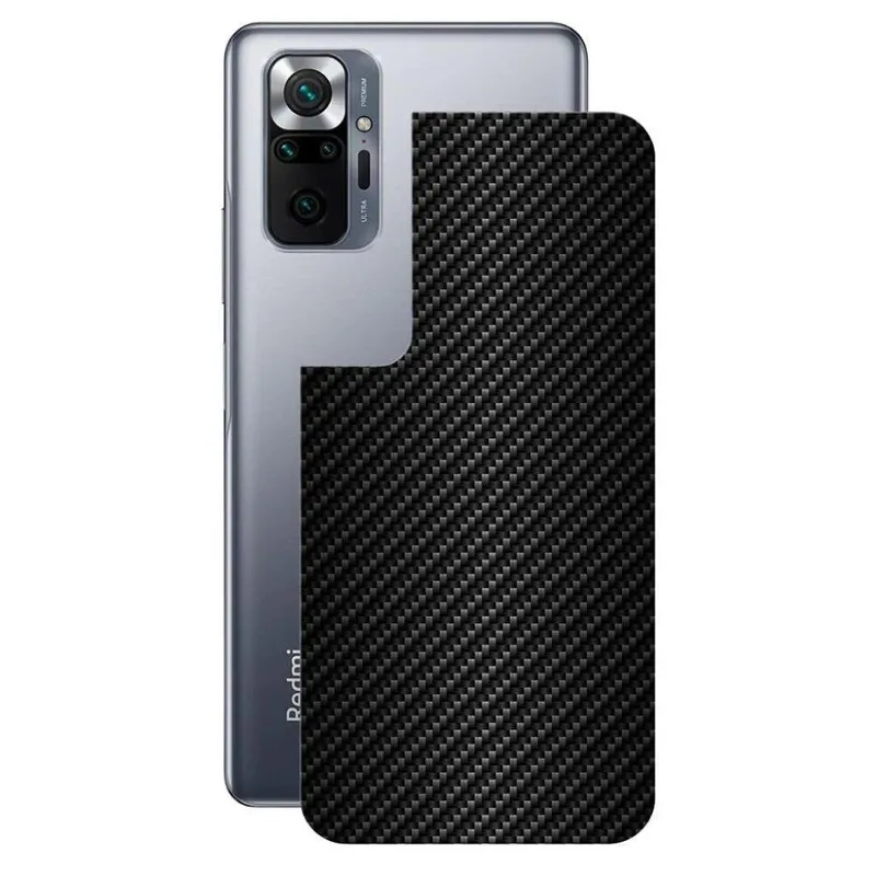 Película Para Xiaomi Redmi Note 10 Pro - Traseira De Fibra De Carbono Preta - Gshield