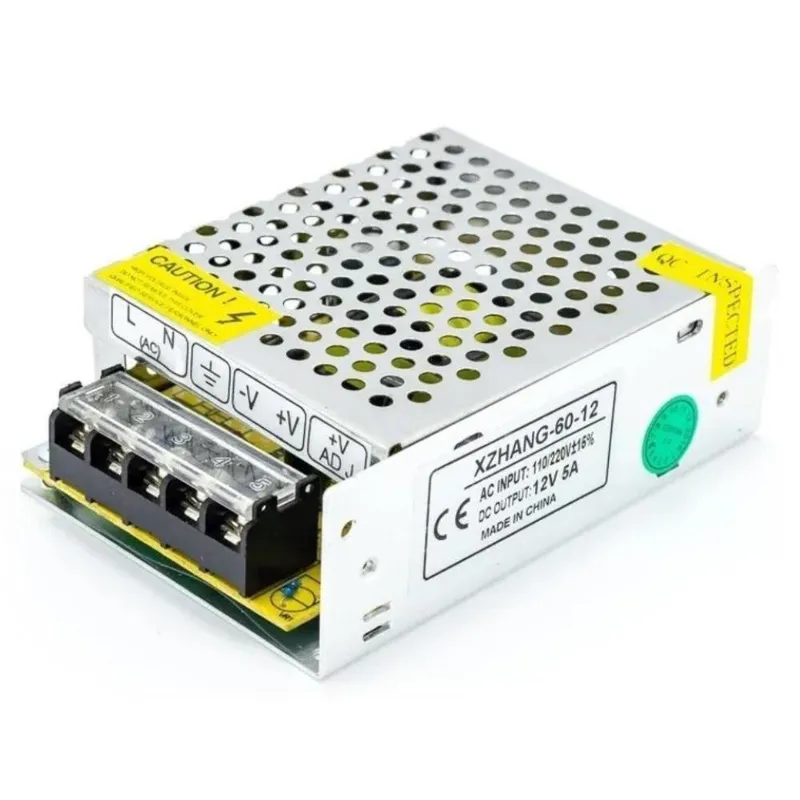 Fonte Colméia Chaveada, 60W, 12V, 5A, Bivolt