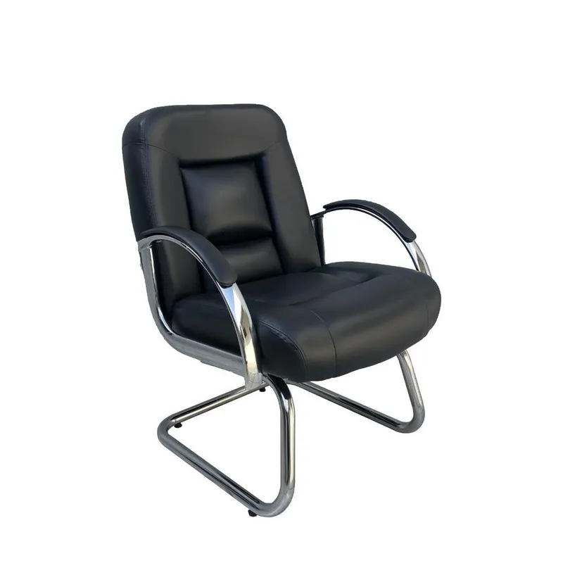 Cadeira Office Design Office Móveis Diretor Luxuosa Base Fixa Fixos Linha Firenze - Preto