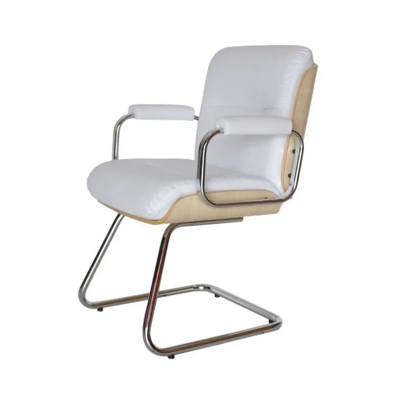 Cadeira Eames Diretor, Linha Capa Em Madeira, Branco