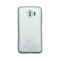 Capa Samsung J4 2018 (j4 Normal) Silicone Aveludada Protege Câmera Colorida Capinha Anti Impacto J4 2018:prata Metálico