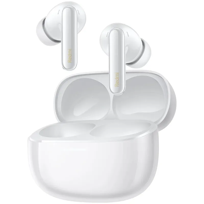 Fone De Ouvido Xiaomi Redmi Buds 6 Pro (bhr9310gl) Glacier Branco - Bluetooth 5.3 - Driver Triplo Cancelamento Ativo De Ruído (anc) Até 36 Horas De Duração Da Bateria,
