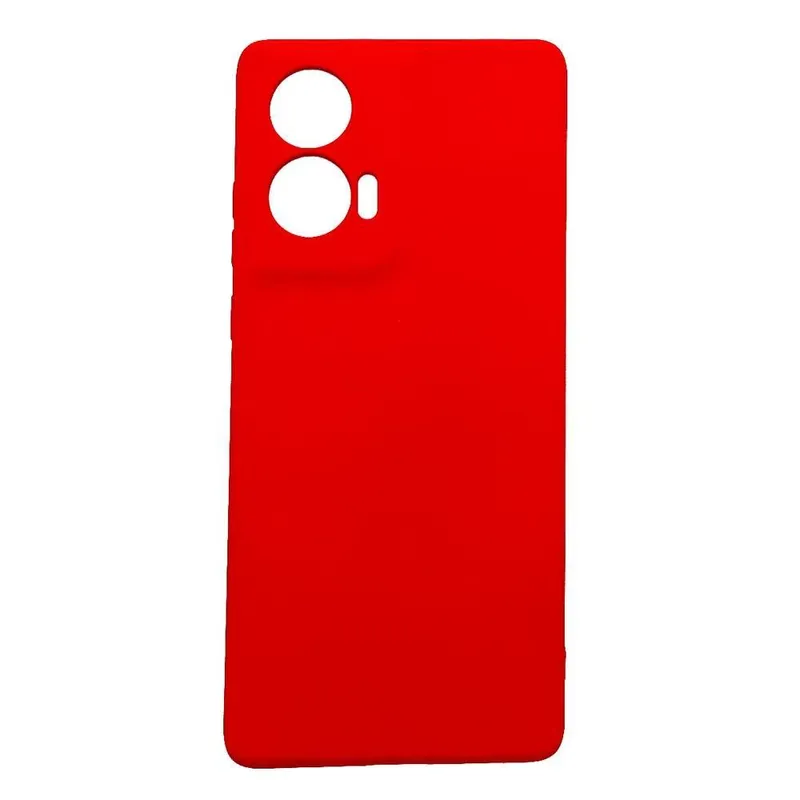 Capinha Capa Compatível Com Motorola Edge 50 Fusion Xt2429 Tela 6.7 Case Aveludada Interior Vermelho