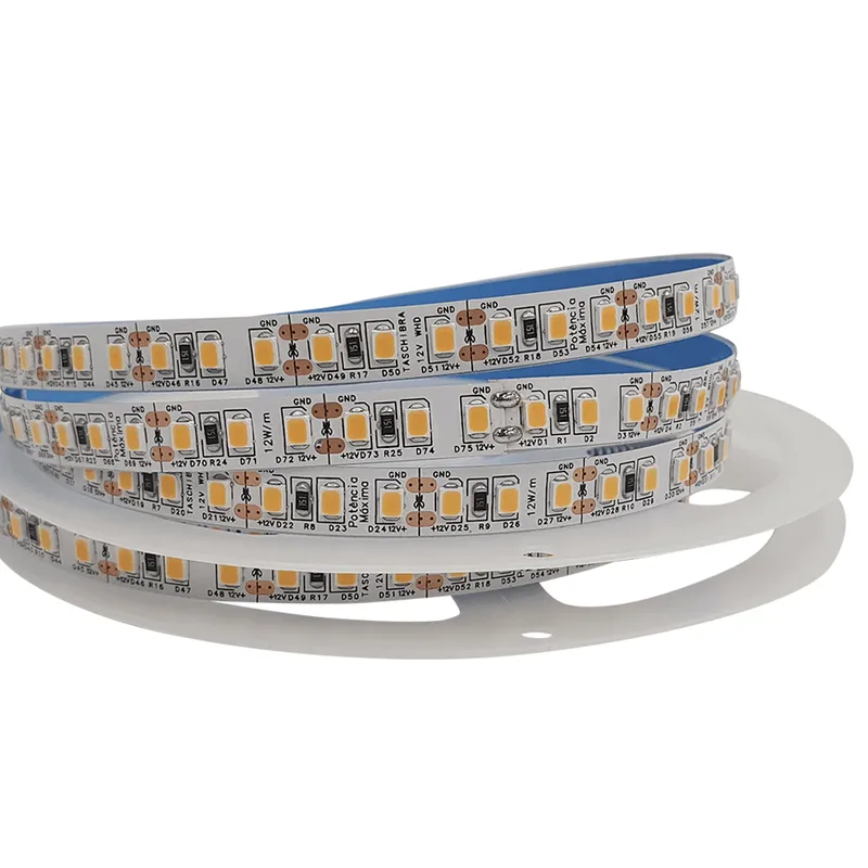 Fita De LED 10w 120 LEDs/m 12v Taschibra Com 5 Metros 3000k Luz Quente