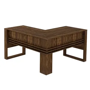 Mesa Para Escritório Angular Me4145-tecno Mobili - Nogal