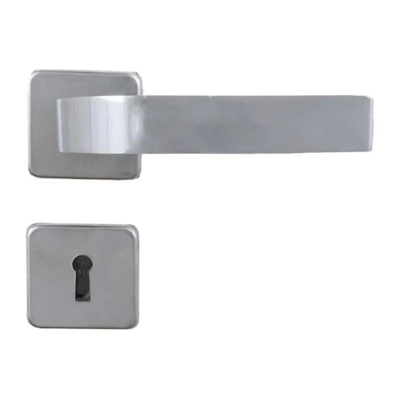 Fechadura Modena Interna Roseta Quadrada Escovado 40mm Mgm