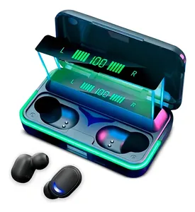 Fone Bluetooth In-ear Gamer LED Indicador Sem Fio Preto Inova