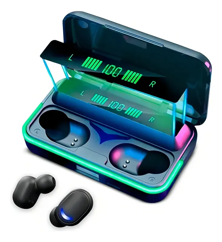 Fone Bluetooth In-ear Gamer LED Indicador Sem Fio Preto Inova