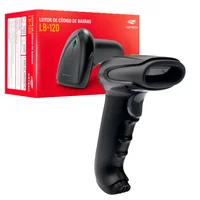 Leitor De Código De Barras C3tech Lb-120bk 1d E 2d Qr Code, Interface Usb, Leitura De Danfe - Preto