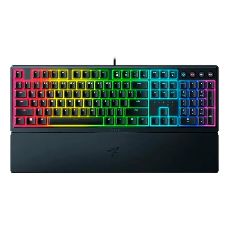 Teclado Gamer Razer Ornata V3 X, Chroma RGB, US, Preto - RZ0304470200R3U
