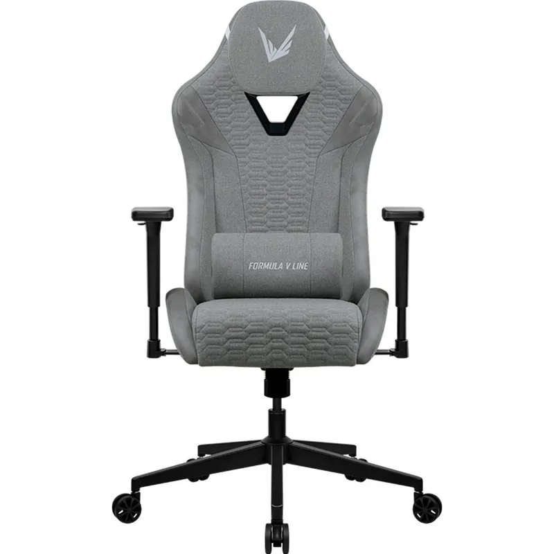 Cadeira Ergonômica Formula V VC2, Tecido, Apoio Lombar Ajustável, Base Reforçada, Cinza Claro - VC2-LG