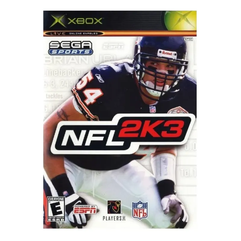 Jogo Nfl 2k3 XBOX Classic Lacrado Midia Fisica