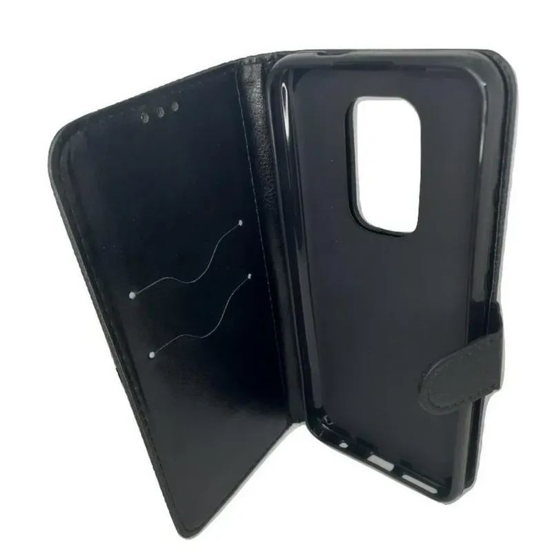 Capa Capinha Case Couro Carteira Carteirinha Moto G9 Play Ou Moto E7 Plus