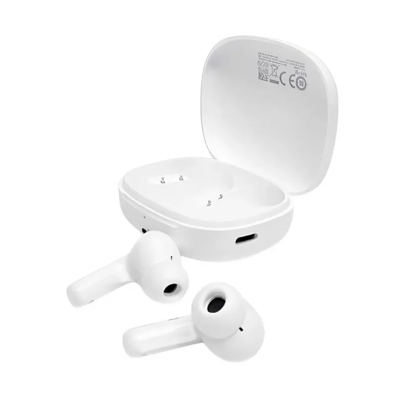 Fone De Ouvido Sem Fio Qcy T13 Pro Bh26ht23a Com Anc Cancelamento De Ruído, 6 Microfones - Branco