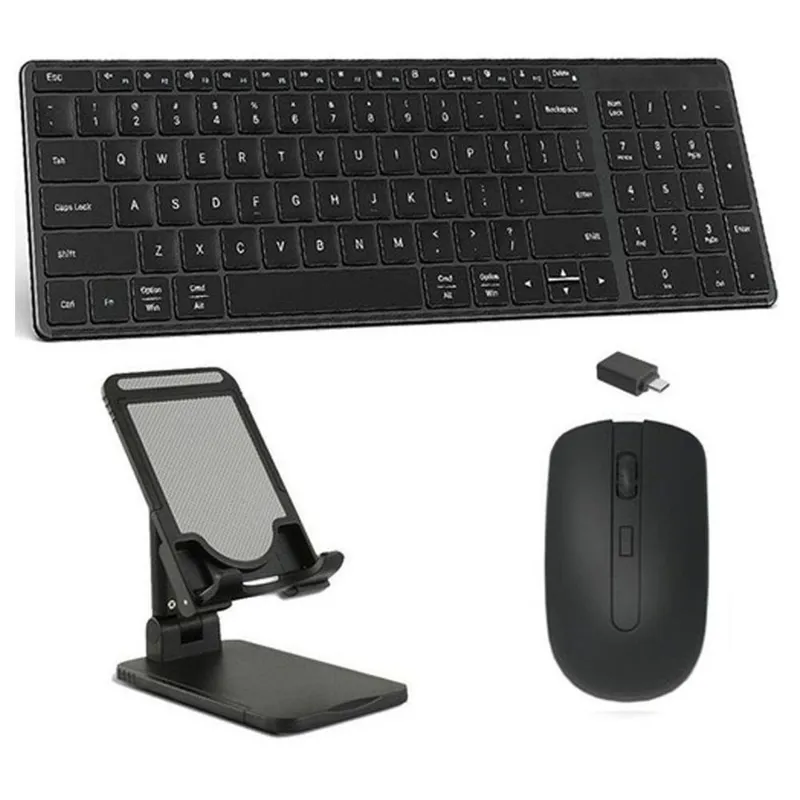 Teclado, Mouse E Suporte Galaxy A8 Sm X200/x205 10,5 Preto