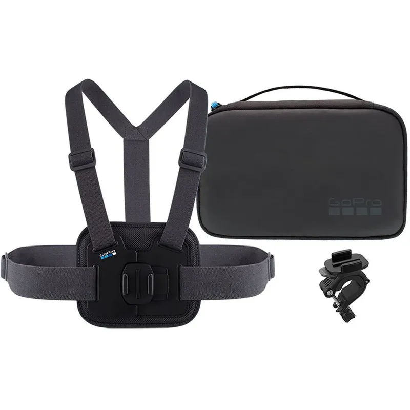 Kit Sports Gopro Suporte De Peito, Bike E Bolsa