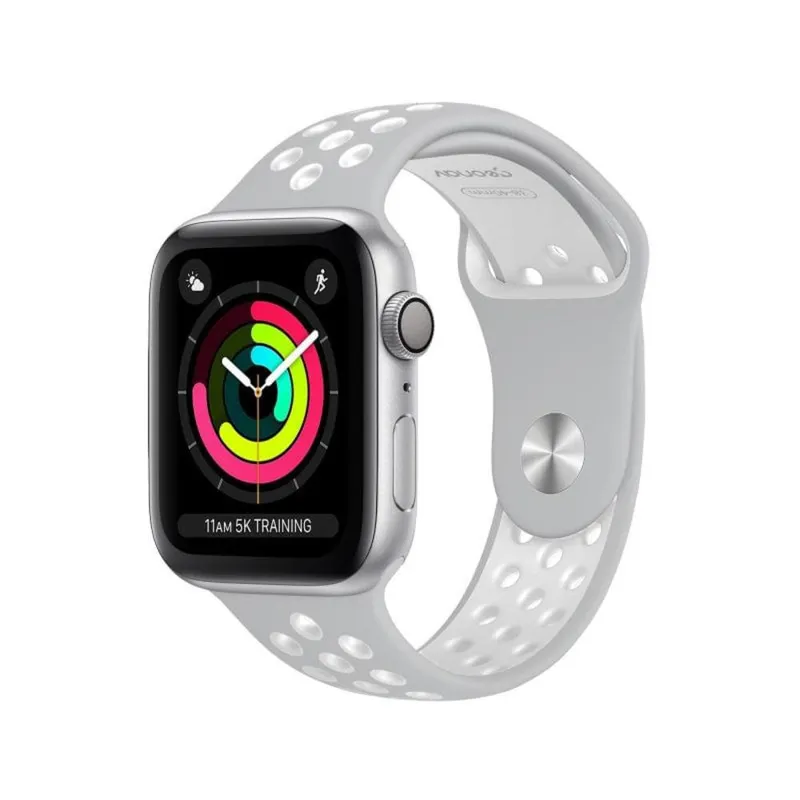 Pulseira Para Apple Watch Sport 38/40mm Wbs40gw Geonav – Silicone Silver