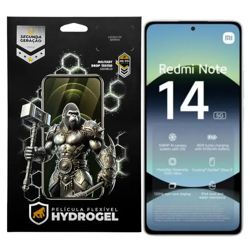 Película Para Xiaomi Redmi Note 14 5g - Hydrogel Hd - Gshield