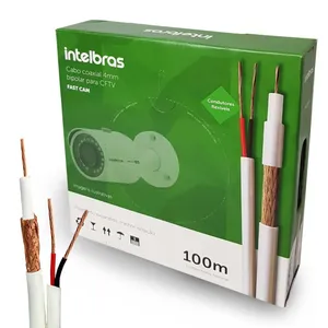 Cabo CFTV Intelbras 4mm + 2px26, Intelbras Fast Cam, AWG, 100mts - Fc67cbr