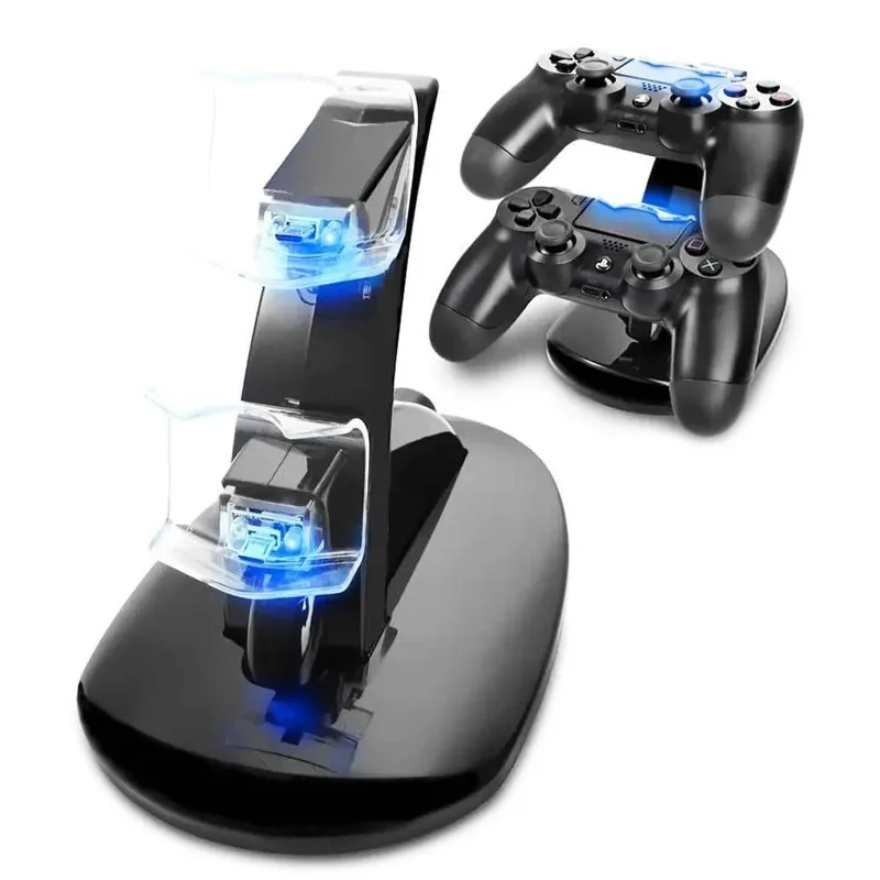 Suporte Carregador De Joystick Ps4 Na Vertical