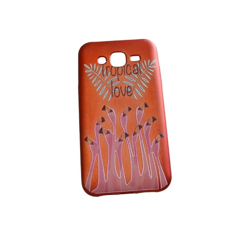 Capa Capinha Celular Galaxy J5 Diversos Modelos Exclusivos Cor:flamingos Tropical Love