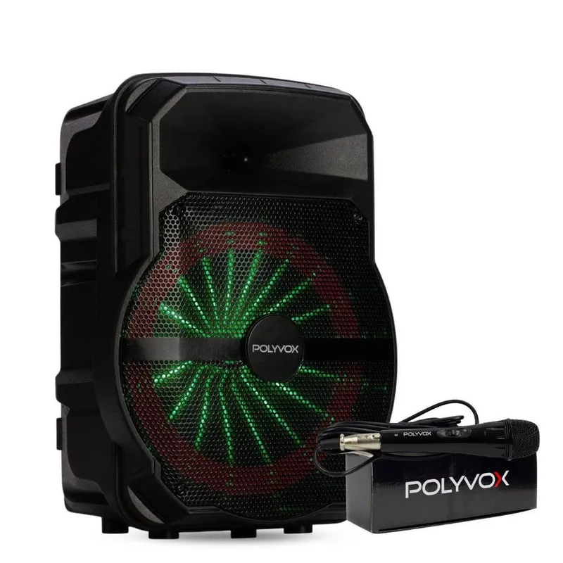 Caixa De Som Amplificada Xc-710t Tws 300w Polyvox, Bluetooth