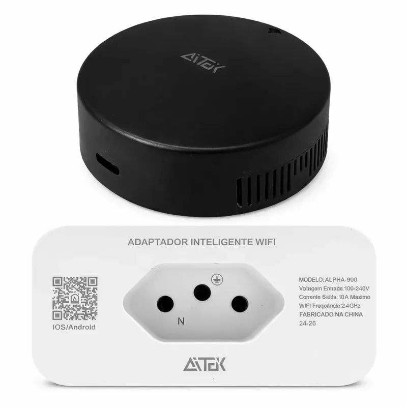 Kit Inteligente Controle Universal Infravermelho, Tomada Smart Home Wi-fi Compatível Com Alexa Google Assistente